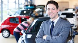 Man in showroom