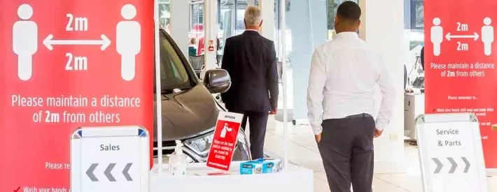 car showroom