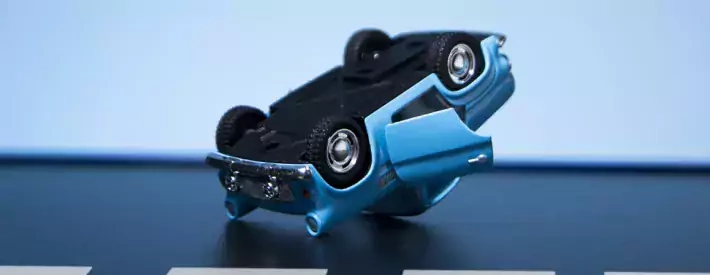 upside down car